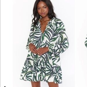 New ▶️ Show Me Your Mumu ◀️ Birdie Mini Dress. Peruvian Palm. XL